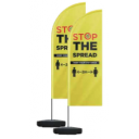 Image of Stop The Spread - Feather Flag